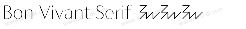 Bon Vivant Serif字体转换